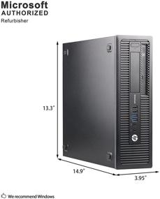 img 1 attached to 💻 High Performance HP EliteDesk 800 G1 Small Form Desktop Tower PC with Intel Quad Core i5-4570, 16GB RAM, 240GB SSD, Win 10 Pro - Renewed; Dual Monitor Support, HDMI & VGA, Wifi