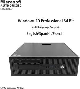 img 2 attached to 💻 High Performance HP EliteDesk 800 G1 Small Form Desktop Tower PC with Intel Quad Core i5-4570, 16GB RAM, 240GB SSD, Win 10 Pro - Renewed; Dual Monitor Support, HDMI & VGA, Wifi