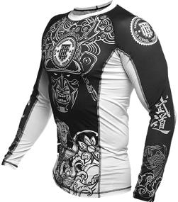 img 2 attached to Hardcore Training Rash Guard Koi Men's Clothing and Active