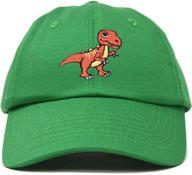 🧢 dalix t-rex dinosaur baseball accessories for boys: hats and caps logo