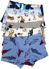 img 2 attached to Auranso Boys' Dinosaur Multicolored Briefs: Comfortable Underwear for Kids