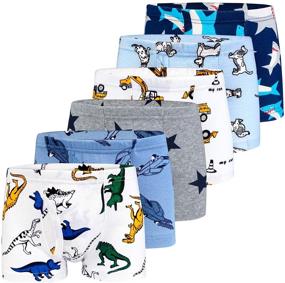 img 4 attached to Auranso Boys' Dinosaur Multicolored Briefs: Comfortable Underwear for Kids