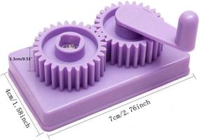 img 3 attached to 🌈 Cuziss Purple Hand-Operated Quilling Crimper with Paper Slip Wave Shape Making Tool - DIY Crafting Tool with Little Storage Case