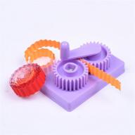 🌈 cuziss purple hand-operated quilling crimper with paper slip wave shape making tool - diy crafting tool with little storage case logo