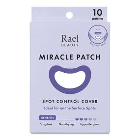 img 4 attached to 🌟 Rael Acne Pimple Healing Patch - Large Spot Control Cover: Long Size, Extra Coverage (10 Count)