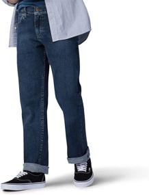 img 2 attached to 👖 Stylish and Durable Lee Boy Proof Regular Fit Straight Leg Jean