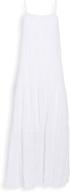 👗 bb dakota x steve madden women's roman holiday puckered cotton voile tent dress logo