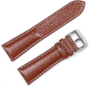 img 2 attached to Havana Sport Leather Watchband for Men's Watches