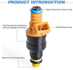 img 2 attached to 🔧 8шт Топливные форсунки замена для 1993-2004 Ford E250 F150 F250 F350 E350 Mustang Lincoln Mercury и многое другое - 4.6L, 5.0L, 5.4L, 5.8L двигатель - Номера деталей: 280150943, 0280150939, 0280150909