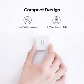 img 1 attached to 🔘 Aqara Vibration Sensor: Zigbee Connection, Wireless Glass Break Detector for Alarm System & Smart Home Automation. Requires Aqara Hub, Apple HomeKit Compatible, Works with IFTTT.