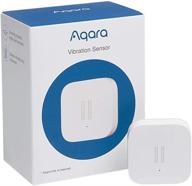 🔘 aqara vibration sensor: zigbee connection, wireless glass break detector for alarm system & smart home automation. requires aqara hub, apple homekit compatible, works with ifttt. logo