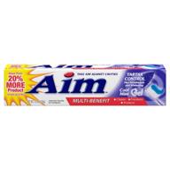 🦷 aim tartar-fighting anticavity fluoride toothpaste gel - 5.5 oz, pack of 2 logo