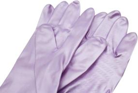 img 3 attached to 🧤 Multipurpose Reusable Waterproof Kitchen Gloves - Non-Slip, Cotton Lined for Dishwashing, Cleaning, and Household Chores (Purple)