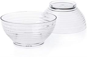 img 1 attached to Premium Kingrol 100 Mini Dessert Bowls with Spoons - 3 oz. Disposable Cups for Mousse, Puddings, Appetizers, Condiments & Snacks