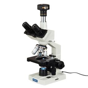 img 3 attached to Enhanced OMAX M83EZ-C50U Trinocular Digital Compound Microscope: 40X-2500X Magnification, 5 MP Digital Camera, and Double Layer Mechanical Stage