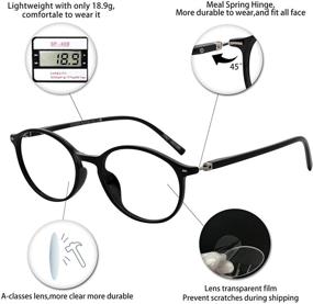 img 1 attached to OCCI CHIARI Women's Reading Glasses with Clear Frame - Available in Various Strengths (0, 1.0, 1.5, 2.0, 2.5, 3.0, 3.5)