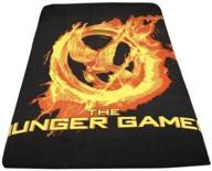 🔥 the hunger games movie - mockingjay fire polar fleece throw | 50"x60" cozy blanket logo