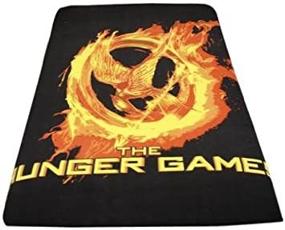 img 2 attached to 🔥 The Hunger Games Movie - Mockingjay Fire Polar Fleece Throw | 50"x60" Cozy Blanket