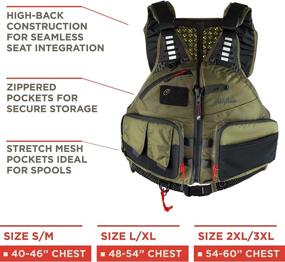 img 3 attached to Old Town Canoes & Kayaks Lure Angler Men's PFD/Life Jacket: Optimal Safety and Comfort for Anglers