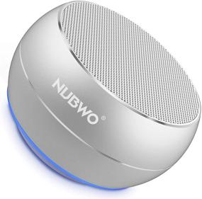 img 4 attached to 🔊 NUBWO Портативная Bluetooth колонка: Премиум стерео звук с улучшенными басами, TWS, встроенный микрофон – Серебро