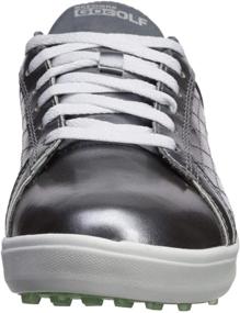 img 3 attached to 👟 Skechers Women's Spikeless Waterproof Silver Athletic Shoes: Stylish and Waterproof Footwear for Women