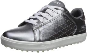 img 4 attached to 👟 Skechers Women's Spikeless Waterproof Silver Athletic Shoes: Stylish and Waterproof Footwear for Women