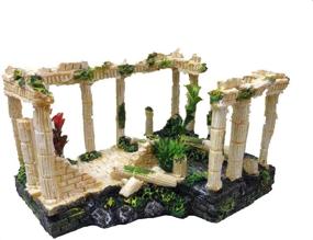 img 4 attached to Ancient Ruins Ornament Fragile-if Damaged: Perfect Aquarium Fish Tank Decoration. Get Replacement 12184 12184 with Txt 630296419!