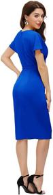 img 1 attached to Flattering and Fashionable JASAMBAC Batwing Bodycon Professional Dresses - Women's Clothing Collection