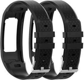 img 3 attached to 📿 QGHXO Band for Garmin Vivofit 1 / Vivofit 2 - Soft Silicone Replacement Watch Band Strap for Garmin Vivofit 1 / Vivofit 2 Activity Tracker - Available in Small and Large Sizes, Offered in Ten Vibrant Colors