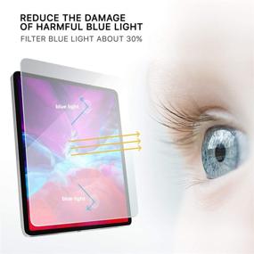 img 2 attached to 📱 Homy Paperfeel Screen Protector Kit [2-Pack] | iPad 10.2 2019-2021 | Anti-Blue Light & Anti-Glare | Eye Care, Drawing & Sensitivity | Scratch Proof | Bonus: WebCam Cover