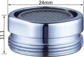 img 3 attached to 3 Pcs Faucet Aerator Set for Kitchen Sink and Bathroom - Male Thread, Multiple Flow Options, Chrome Finish