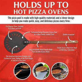 img 2 attached to 🍕 Efficiently Peel & Rocker Cutter Pizza Turning Peel for Kitchen Z, 9 – Dark Gray