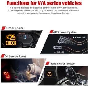 img 3 attached to 🔧 ANCEL VD500 OBD II Diagnostic Scanner: Diagnostic Tool for VW, Audi, Skoda, Seat - Check Engine Light, ABS, SRS, EPB Code Reader + Oil Throttle Position Adaption + Brake Pad Reset