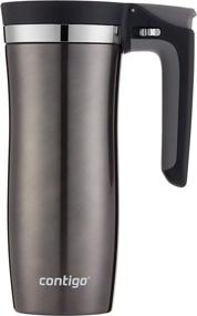 img 3 attached to ☕ Contigo Handled AUTOSEAL Vacuum-Insulated Stainless Steel Travel Mug - 16 oz. Gunmetal, Easy-Clean Lid for Travelers