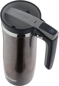 img 1 attached to ☕ Contigo Handled AUTOSEAL Vacuum-Insulated Stainless Steel Travel Mug - 16 oz. Gunmetal, Easy-Clean Lid for Travelers