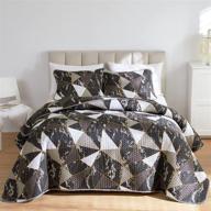 flysheep geometric bedspread triangles microfiber bedding logo