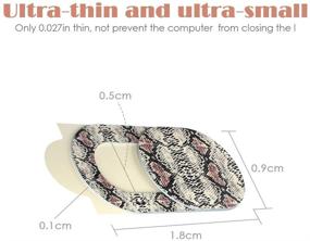 img 2 attached to 📷 Ultra-Thin Webcam Cover Slide, Privacy Covers - 3 Pack, Leopard Texture Design for Laptop, PC, Phone, Protect Privacy and Security