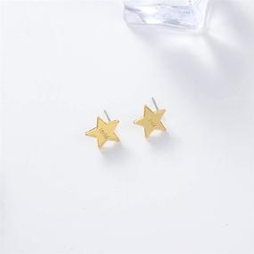 img 3 attached to ⭐️ Tarnish Resistant Gold Star Stud Earrings with Funny Meme Design, Funny Enamel Pin with Star Design