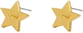 img 4 attached to ⭐️ Tarnish Resistant Gold Star Stud Earrings with Funny Meme Design, Funny Enamel Pin with Star Design