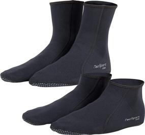 img 4 attached to 🏄 Enhanced Performance 2mm Neoprene Water Sock by NeoSport Wetsuits