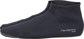 img 1 attached to 🏄 Enhanced Performance 2mm Neoprene Water Sock by NeoSport Wetsuits