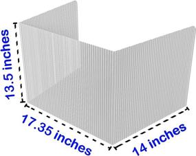 img 3 attached to 📚 Pack of 20 Plastic Easy-to-Use Classroom Privacy Shields for Student Desks - Privacy Folders for Students - Test and Desk Dividers - Size: 45.35 x 13.5 Inches