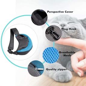 img 2 attached to 🐾 Rednut Pet Carrier: Hands-Free Breathable Mesh Sling Bag for Travel - Single Shoulder Padded Strap Tote Bag for Small Dog Cat Puppy