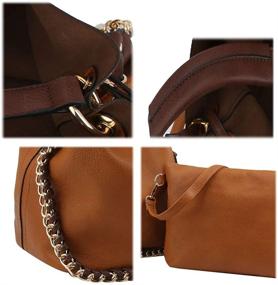 img 2 attached to Fashion Designer Leather Handbag Republic Women's Handbags & Wallets