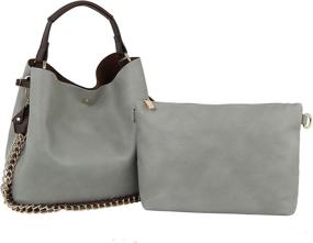 img 4 attached to Fashion Designer Leather Handbag Republic Women's Handbags & Wallets