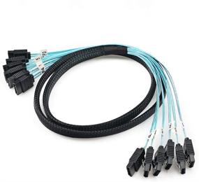 img 4 attached to Набор кабелей SAS CableDeconn High-Speed 6Gbps для сервера, 6 штук, длиной 0,5 м