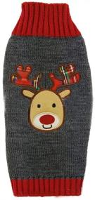 img 1 attached to 🎅 Delifur Dog Ugly Christmas Sweater: Adorable Reindeer Xmas Clothes for Holiday Winter - Perfect for Puppies, Kittens, and Cats!