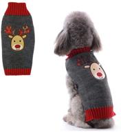 🎅 delifur dog ugly christmas sweater: adorable reindeer xmas clothes for holiday winter - perfect for puppies, kittens, and cats! логотип