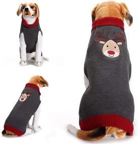 img 2 attached to 🎅 Delifur Dog Ugly Christmas Sweater: Adorable Reindeer Xmas Clothes for Holiday Winter - Perfect for Puppies, Kittens, and Cats!