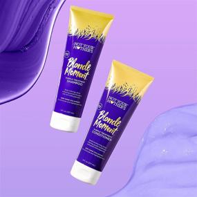 img 1 attached to 👩 Blonde Moment Purple Shampoo and Conditioner Duo Pack for women with blonde, gray, or light hair - 8 Ounce (1 of each)